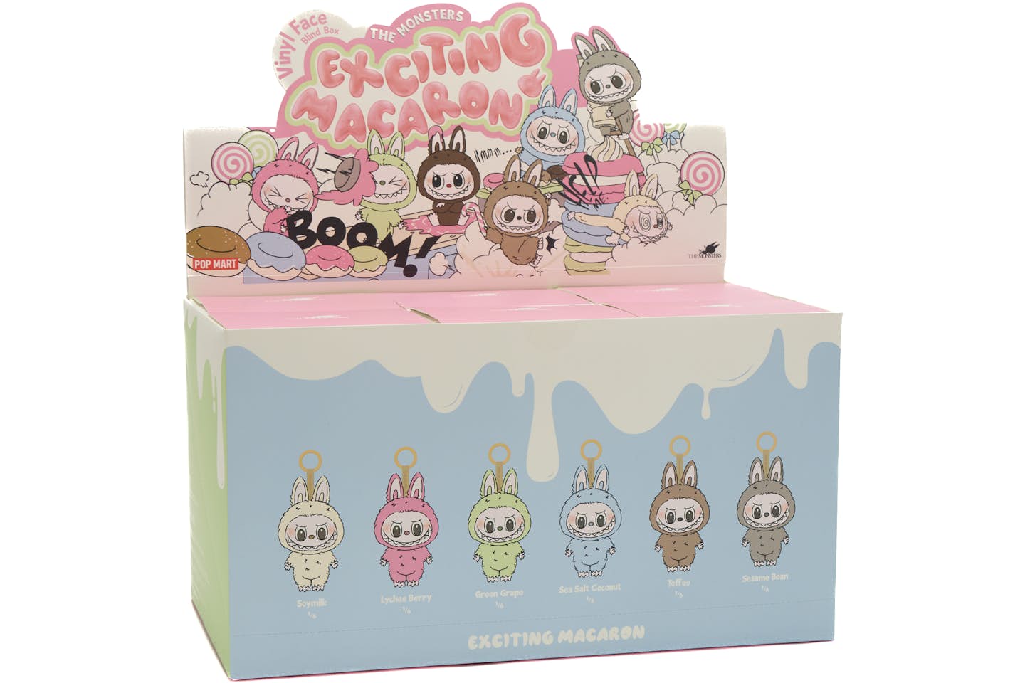 Labubu The Monsters Tasty Macarons Soymilk Vinyl Plush Pendant Royal tushar