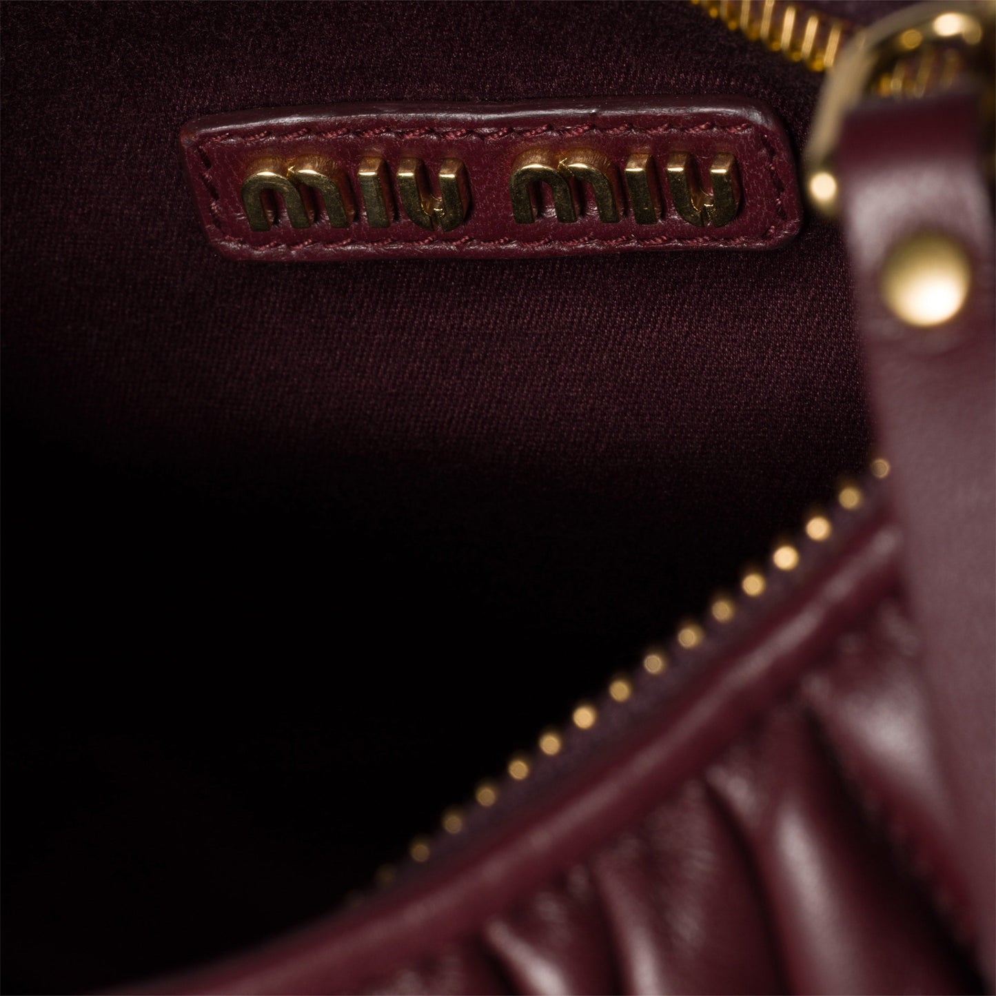 Miu Miu Wander matelassé nappa leather hobo bag Royal tushar