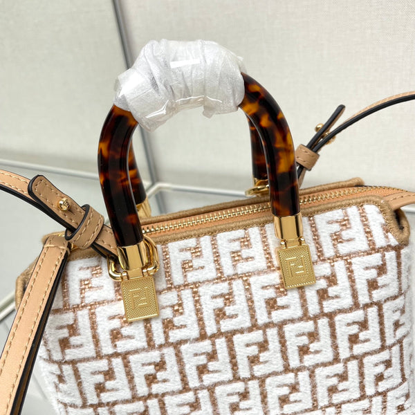 Fendi Chenille Vitello Micro FF Mini Royal tushar