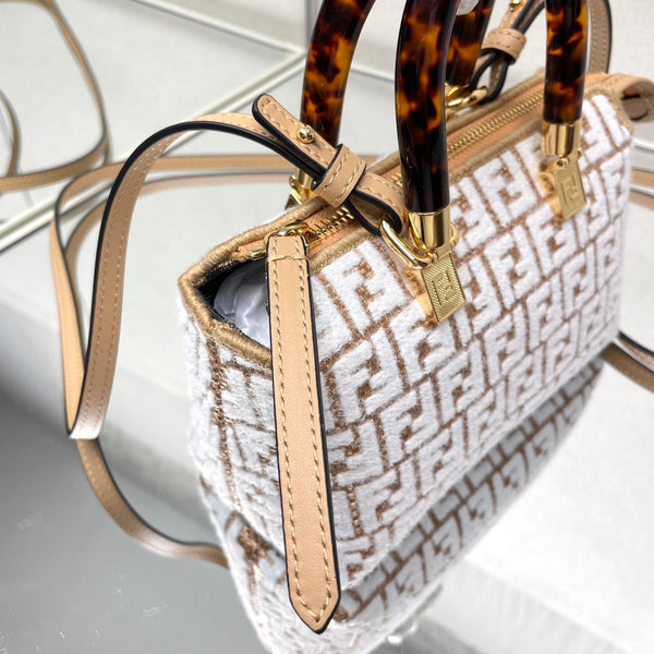 Fendi Chenille Vitello Micro FF Mini Royal tushar