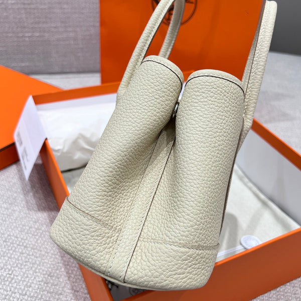 Hermes Garden Party Elegant White Tote Bag Royal tushar