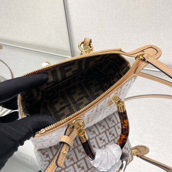 Fendi Chenille Vitello Micro FF Mini