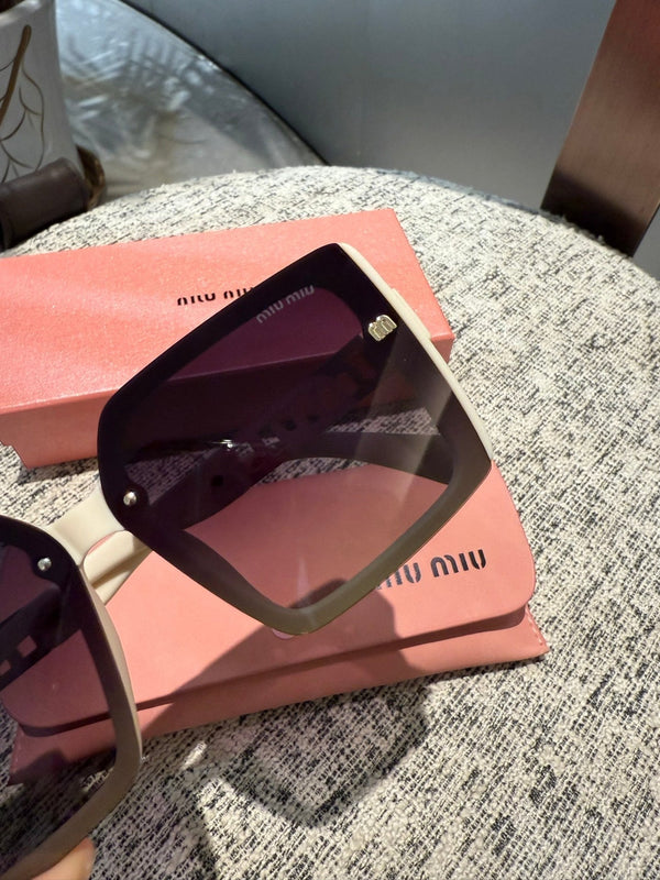 MIU MIU White Sunglasses