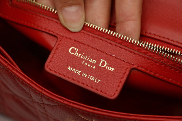Dior Caro Bag Red Supple Cannage Calfskin Royal tushar