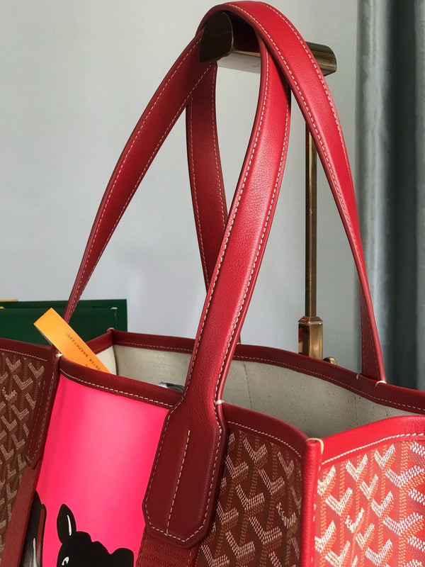Goyard Villette Tote Red