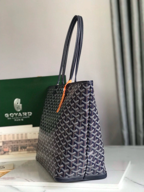 Goyard MM Artois Tote Coated Canvas Royal tushar