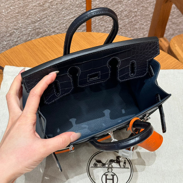 Hermes sellier Chic Navy Calfskin Handbag Royal tushar
