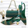 Rhinestone Embellished Pump and Handbag Set Royal tushar