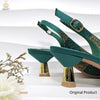 Rhinestone Embellished Pump and Handbag Set Royal tushar