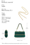 Rhinestone Embellished Pump and Handbag Set Royal tushar