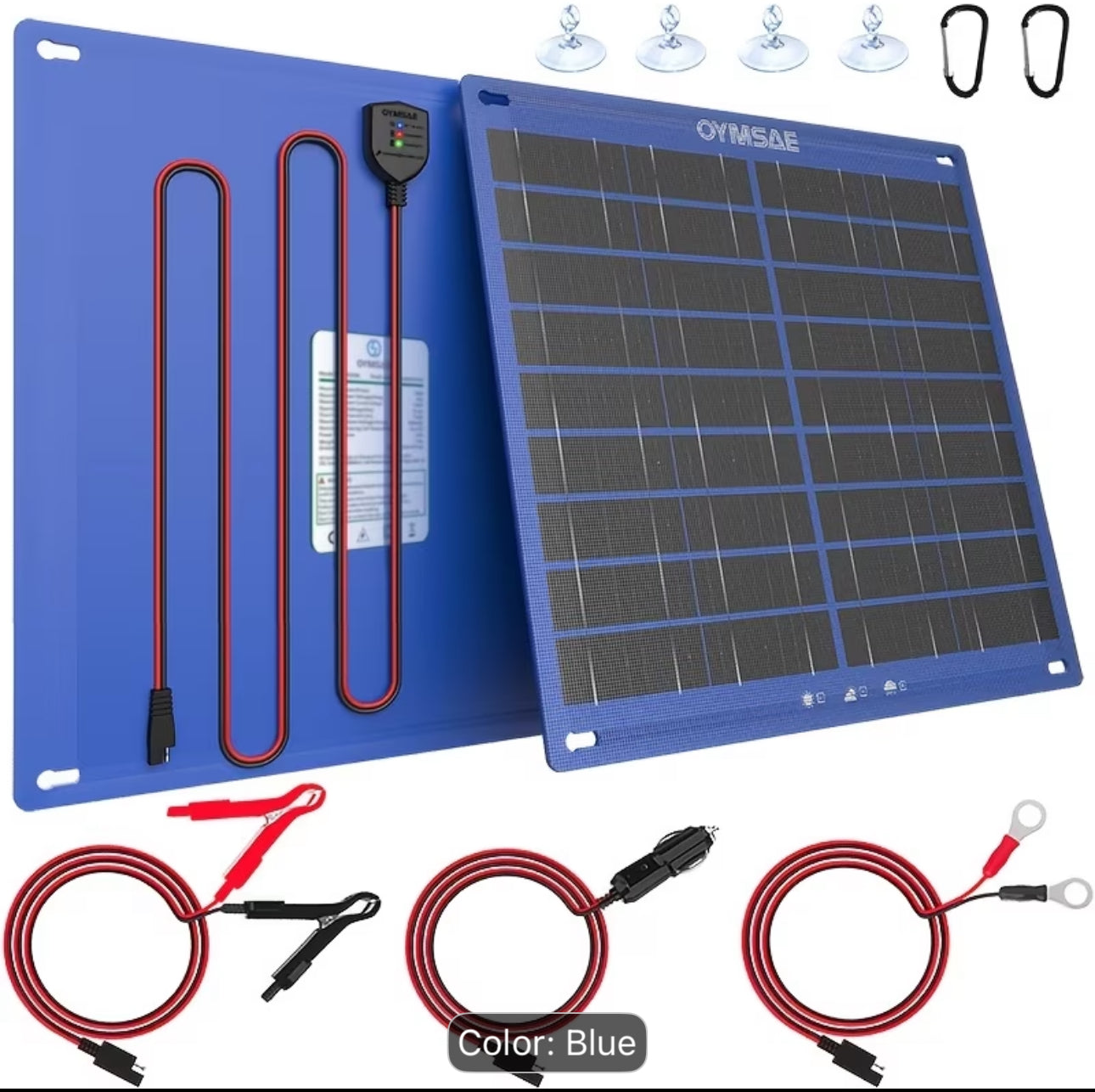 Pack of 2 12 V solar battery charger and maintainer for boats parked RV cars Royal tushar