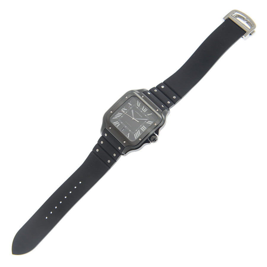 Santos  Model Automatic Black Dial Black blue stone Royal tushar