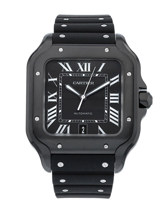 Santos  Model Automatic Black Dial Black blue stone Royal tushar