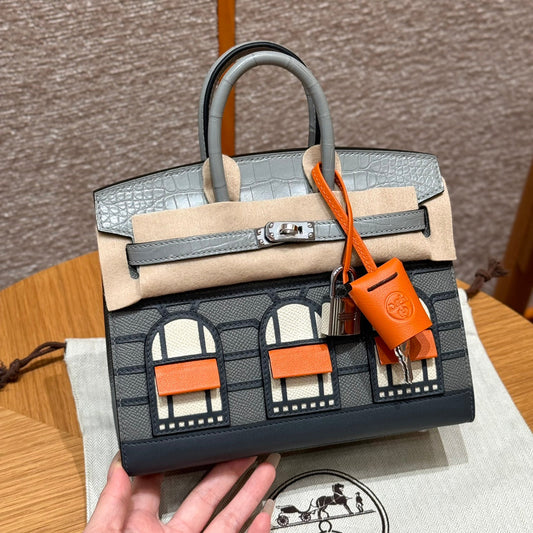 Hermes Sellier 20 Chic Dove Gray Handbag Royal tushar