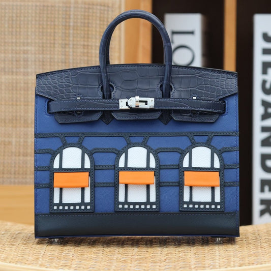 Hermes  Seellier 20 Classic Blue Luxe Handbag Royal tushar