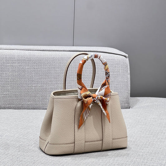 Hermes Garden Party Elegant White Tote Bag Royal tushar