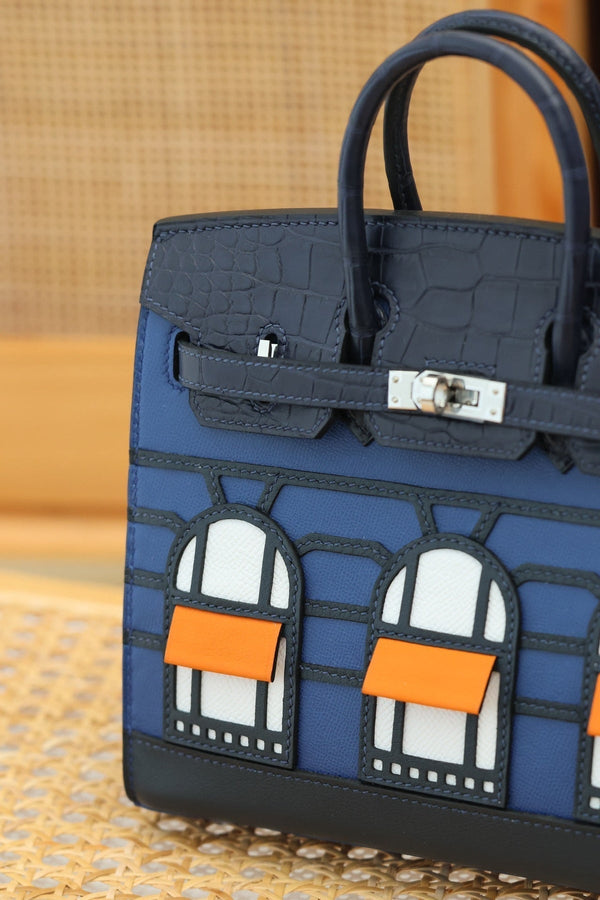 Hermes  Seellier 20 Classic Blue Luxe Handbag