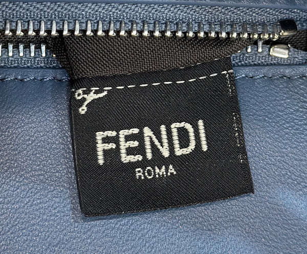 Fendi Peekaboo Pelle Bianca E Azzurra Royal tushar