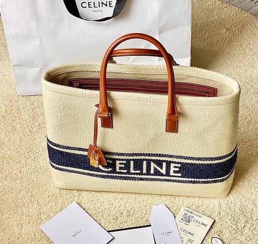 Celine Plein Soleil Textile Cabas Royal tushar