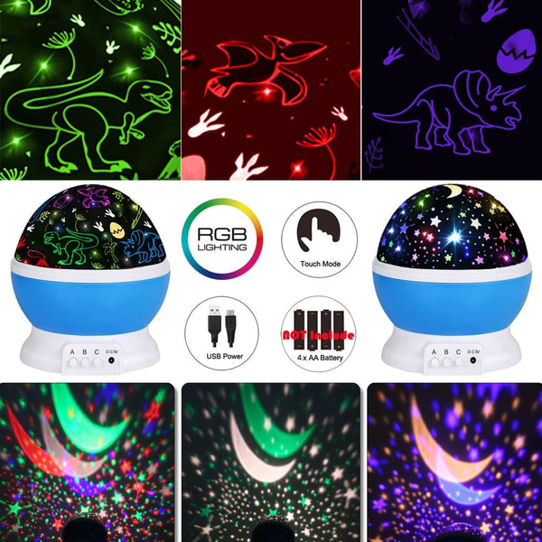 Dino Dreams Night Light Projector Royal tushar