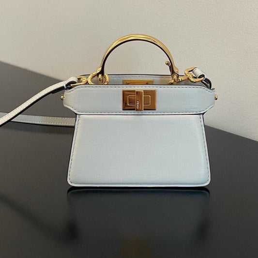 Fendi Nano Peekaboo Maxi Handle Royal tushar
